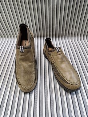 Gracosy Men Slip On Loafers Brown Comfort Casual Shoes Size 290 New
